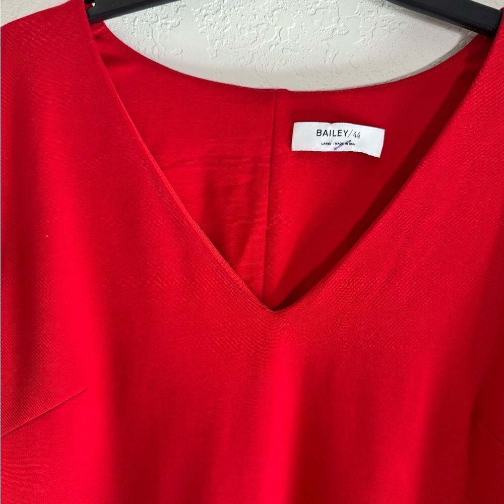 Bailey 44 Elegant Red Bell Sleeve Dress NWT - Picture 3 of 14